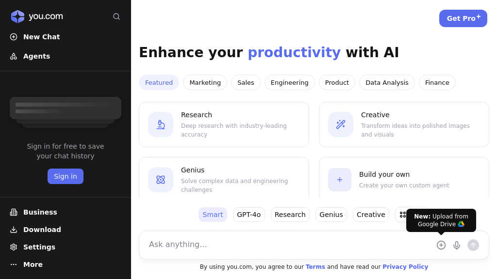 You.com - Screenshot 2