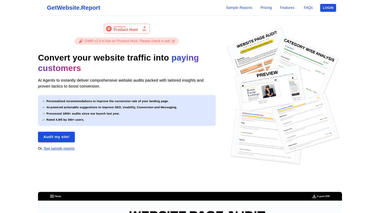 GetWebsiteReport - Screenshot 2