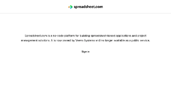 Spreadsheet.com - Main Image