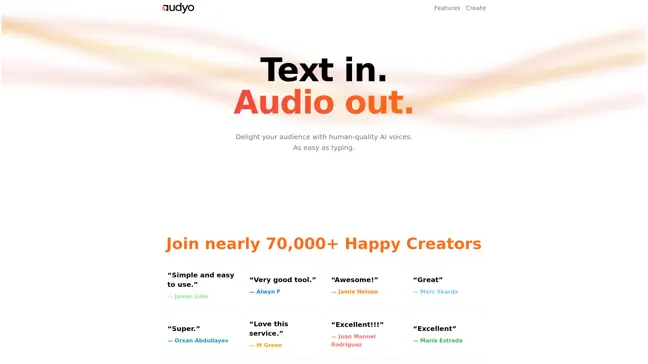 Audyo - Main Image