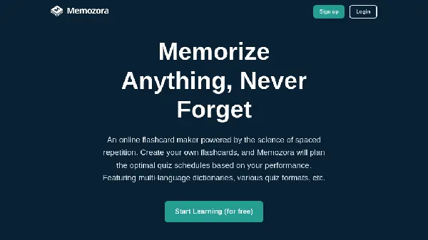 Memozora - Main Image