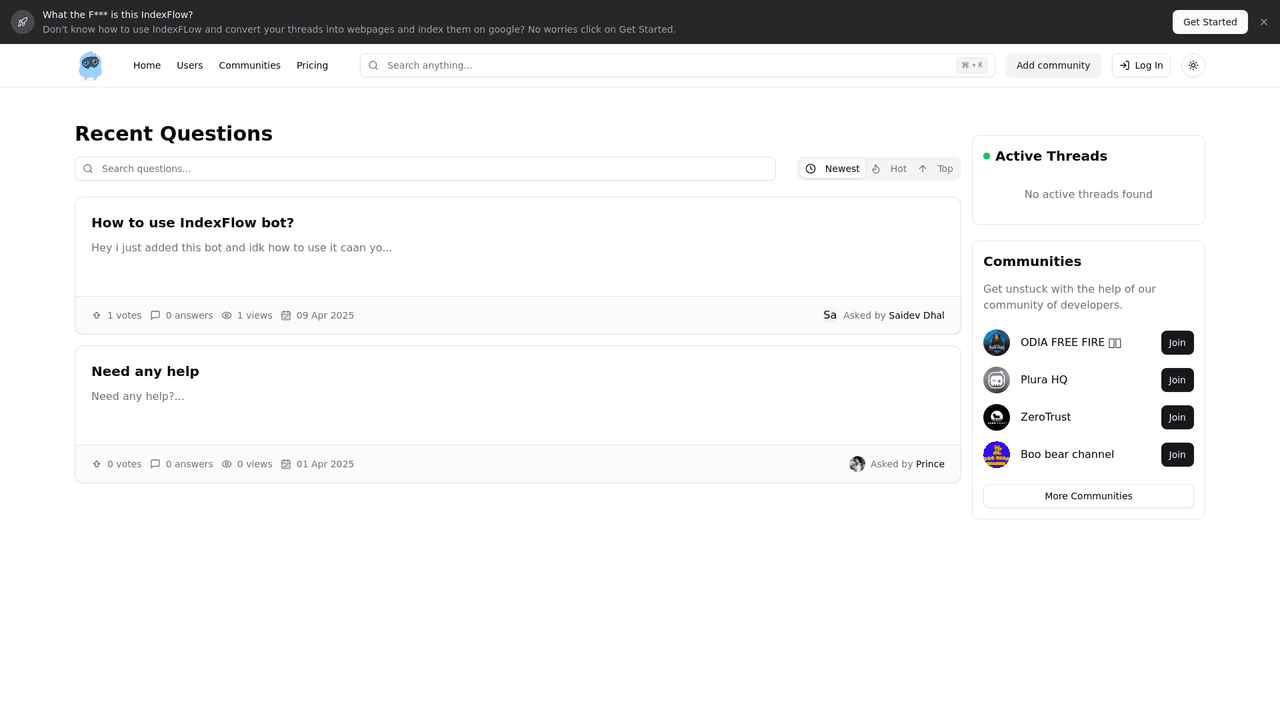 IndexFlow - Screenshot 2