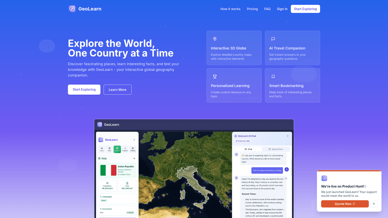 GeoLearn - Screenshot 2