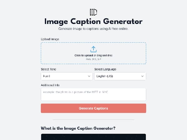 ImageCaptionGenerator - Main Image