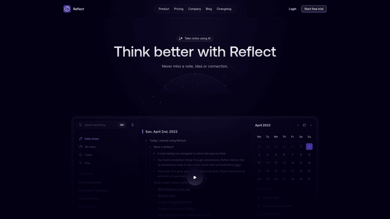 Reflect - Screenshot 2
