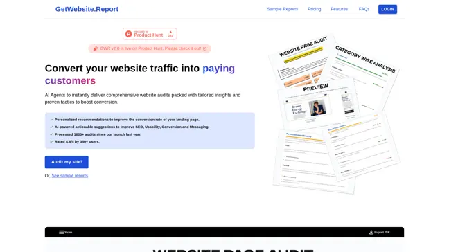 GetWebsiteReport - Main Image