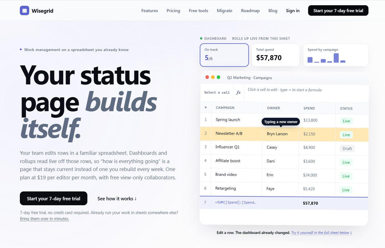 Wisegrid - Main Image