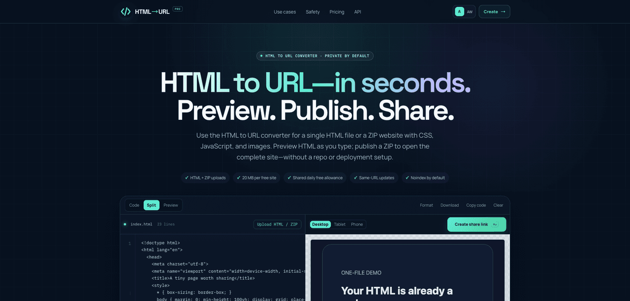 HTMLtoURL Pro