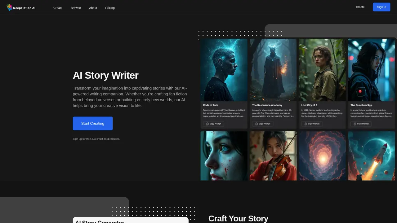 DeepFiction Studio - Screenshot 4