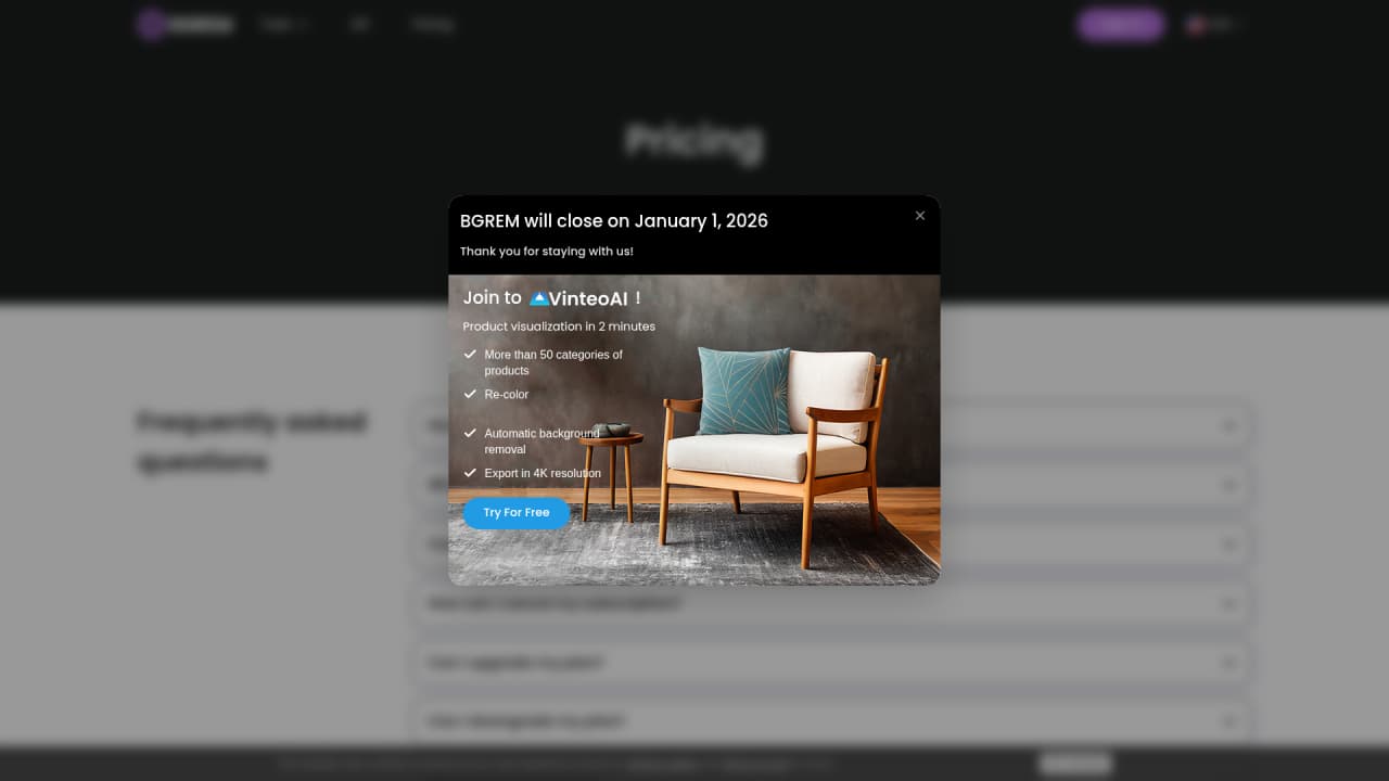 BGREM AI - Screenshot 2