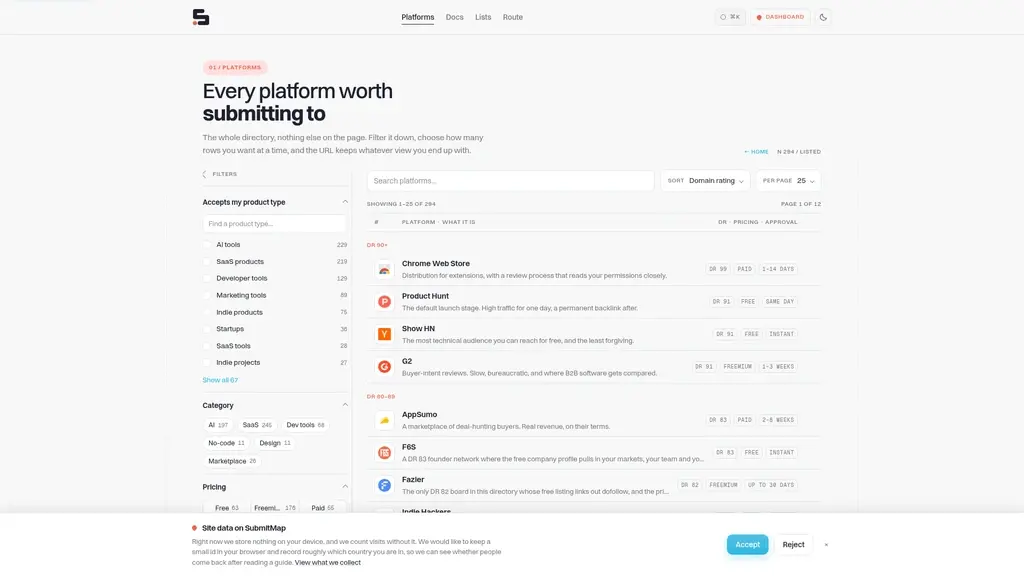 SubmitMap - Screenshot 2