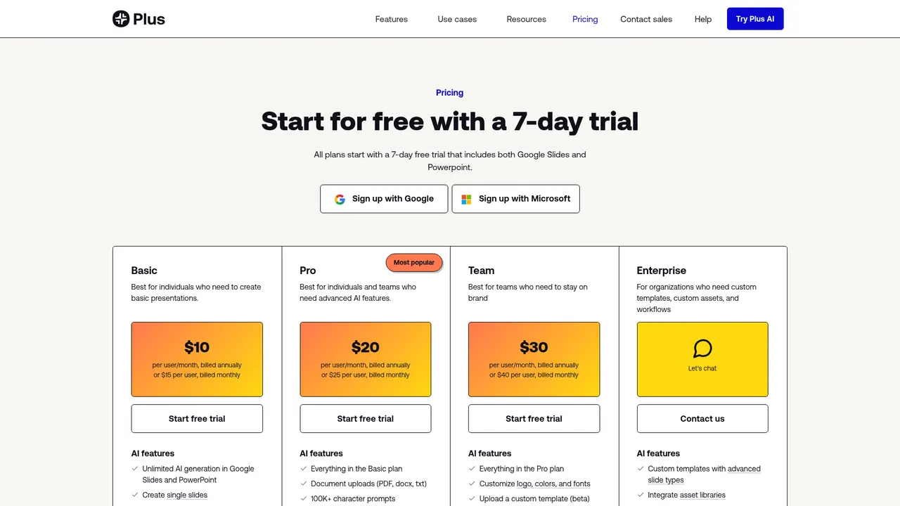 Plus AI - Screenshot 2