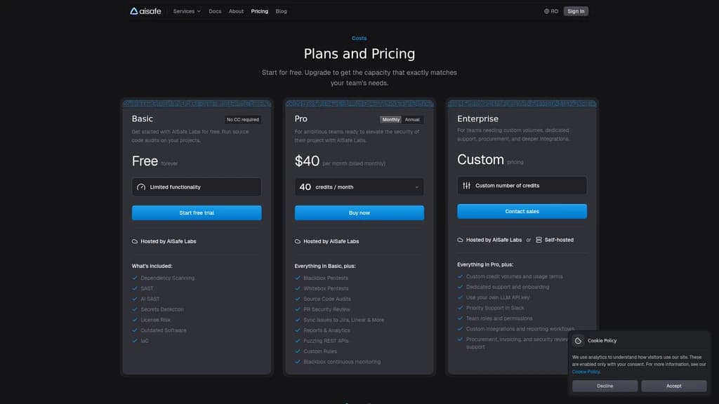 AISafe Labs AI Penetration Tester - Screenshot 2