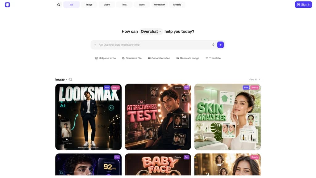 Overchat AI - Screenshot 4