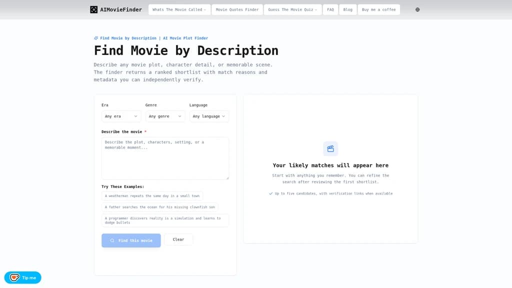 AI Movie Finder - Screenshot 3