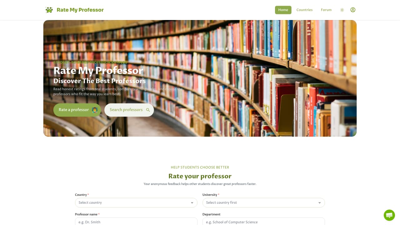 Rate My Professor - Main Image
