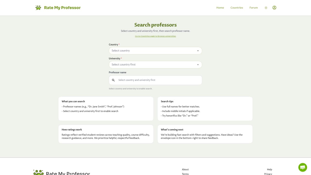 Rate My Professor - Screenshot 3