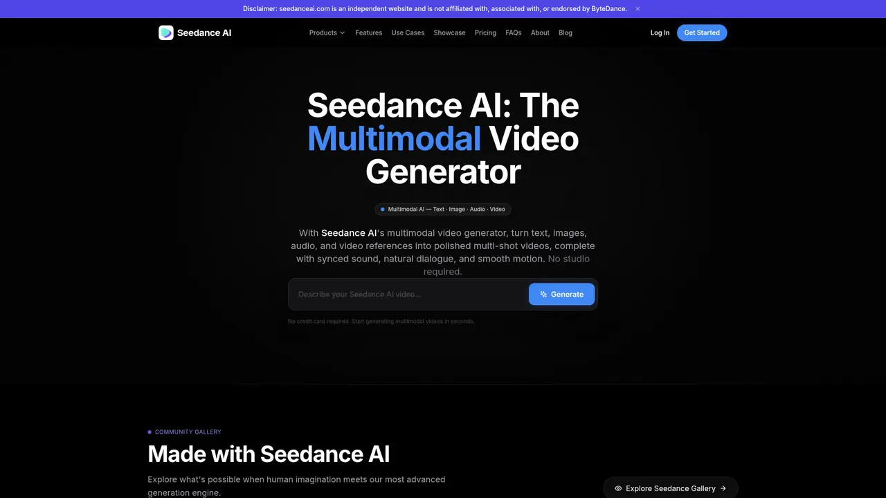 Seedance AI - Screenshot 2