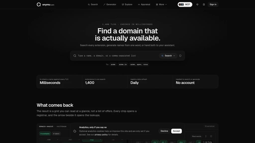 Onymu - Main Image