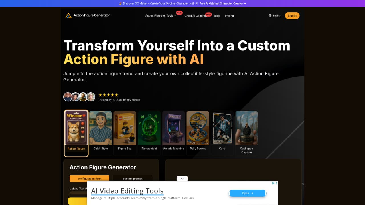 Action Figure Generator - Main Image