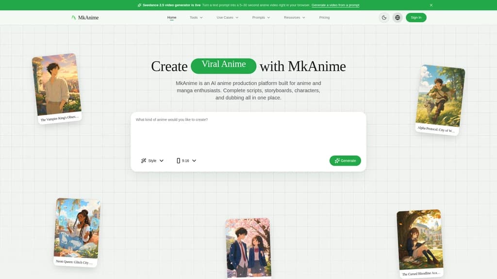 MkAnime - Main Image