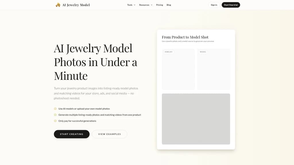 AI Jewelry Model - Main Image