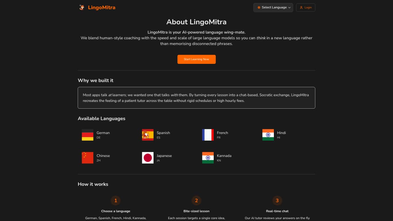 LingoMitra - Screenshot 2