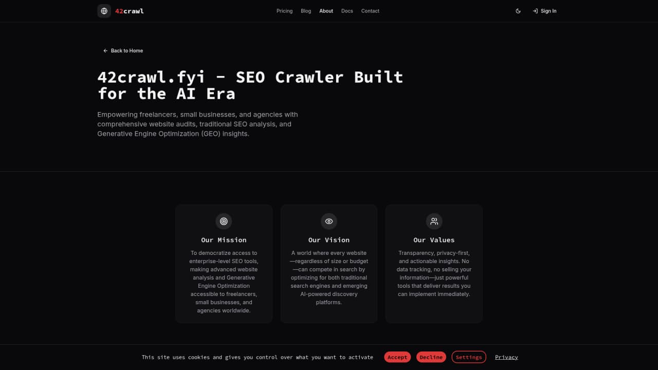 42crawl.fyi - Screenshot 2