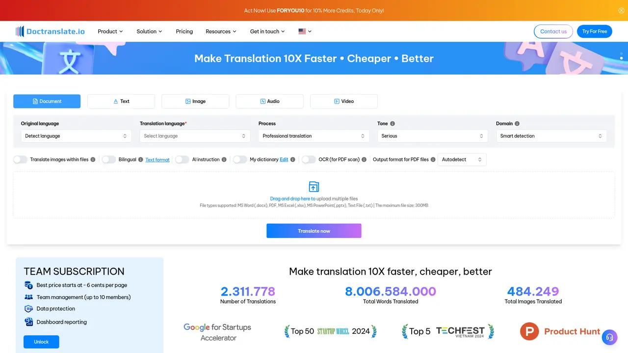 DocTranslate - Main Image