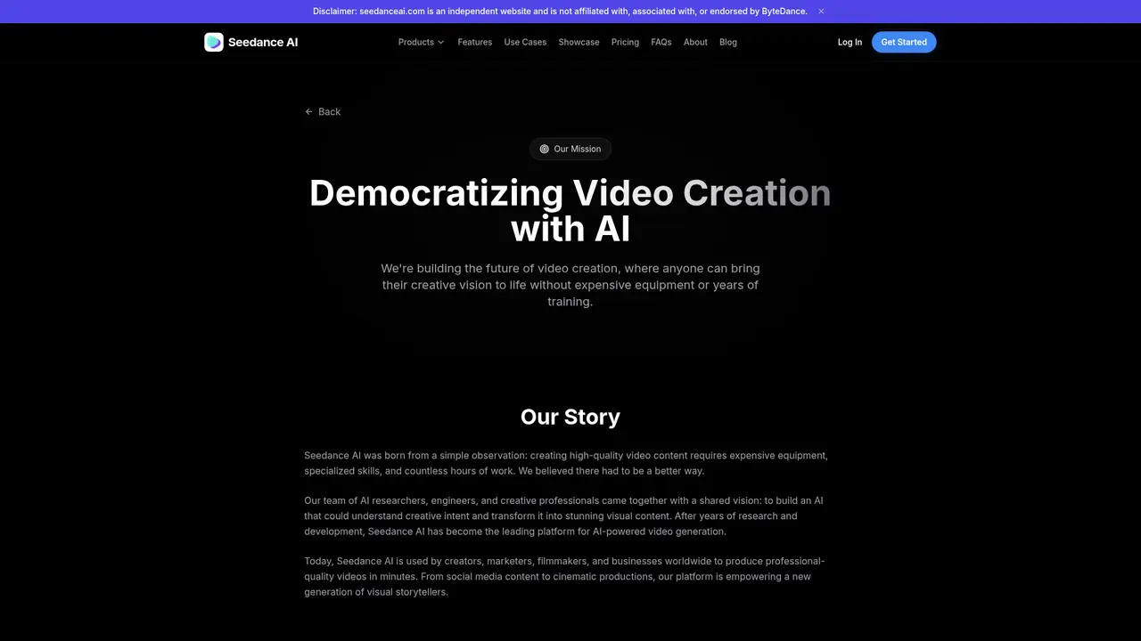 Seedance AI - Screenshot 3