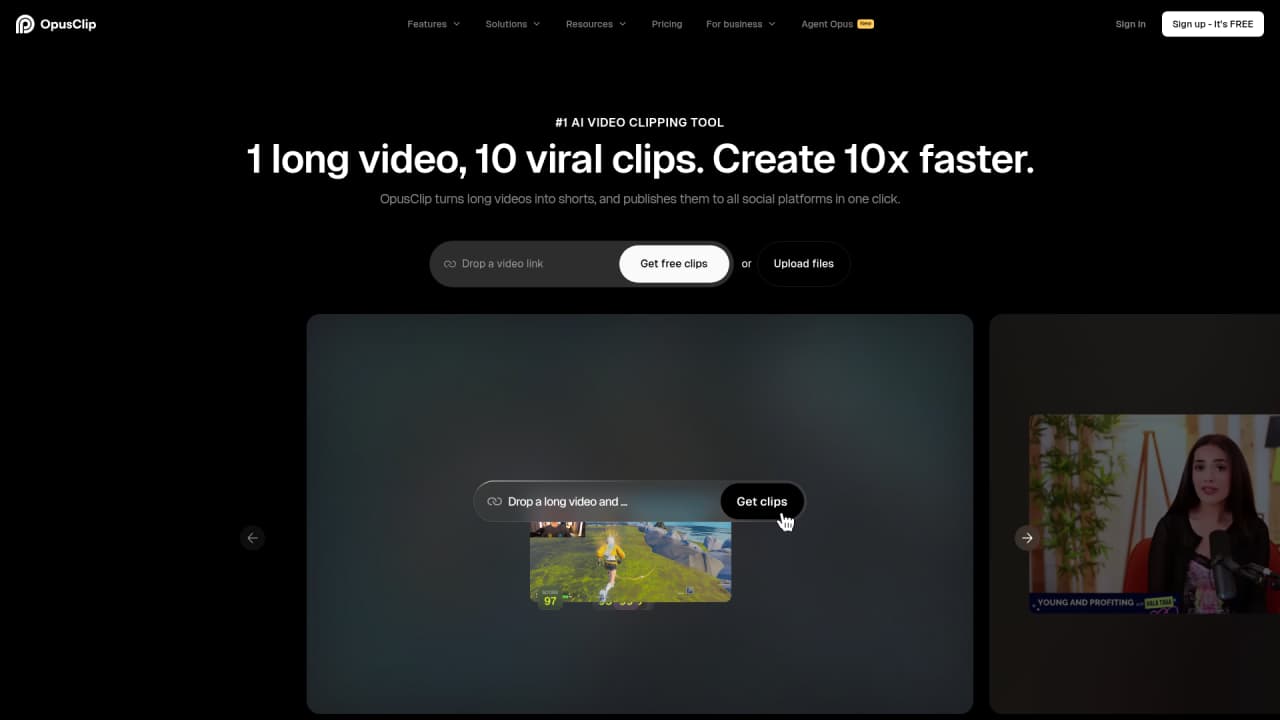 OpusClip - Main Image