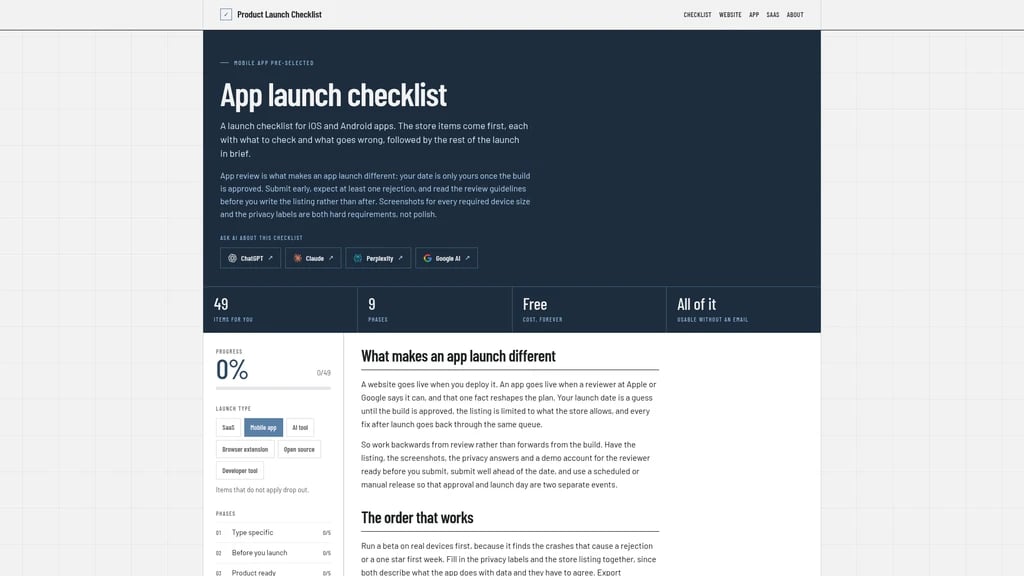 Product Launch Checklist - Screenshot 3