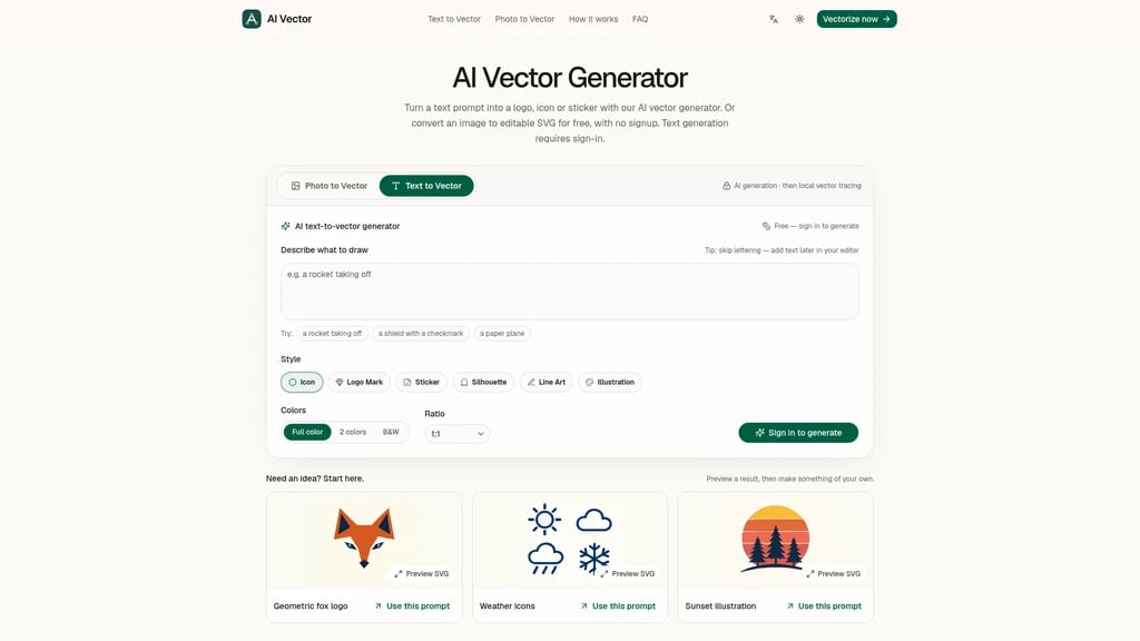 Aivector - Main Image