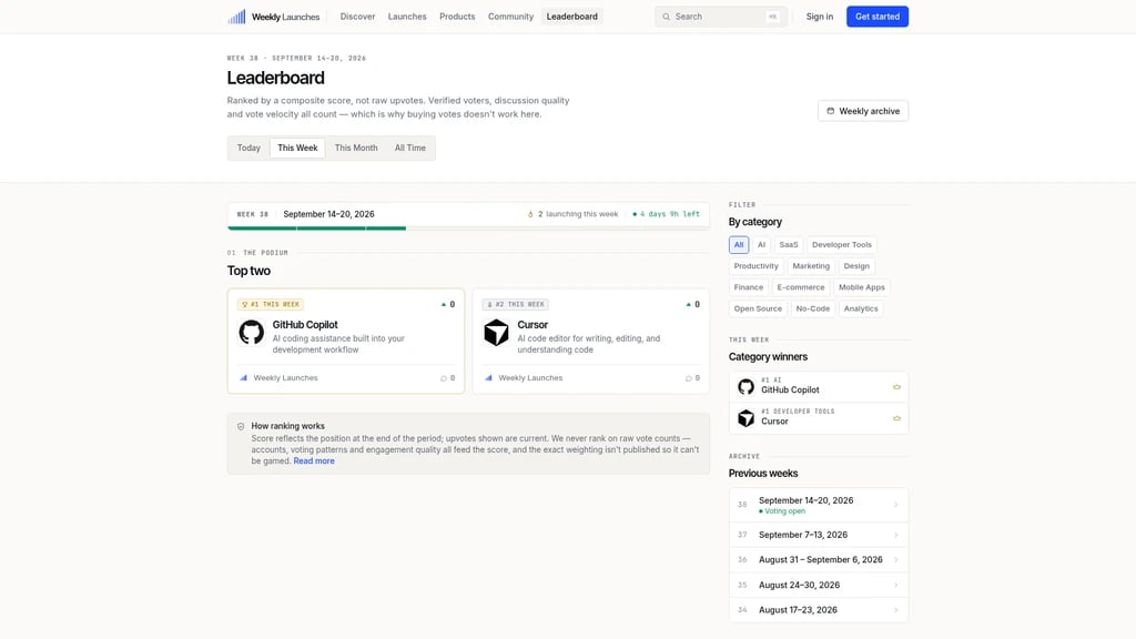 Weekly Launches - Screenshot 3