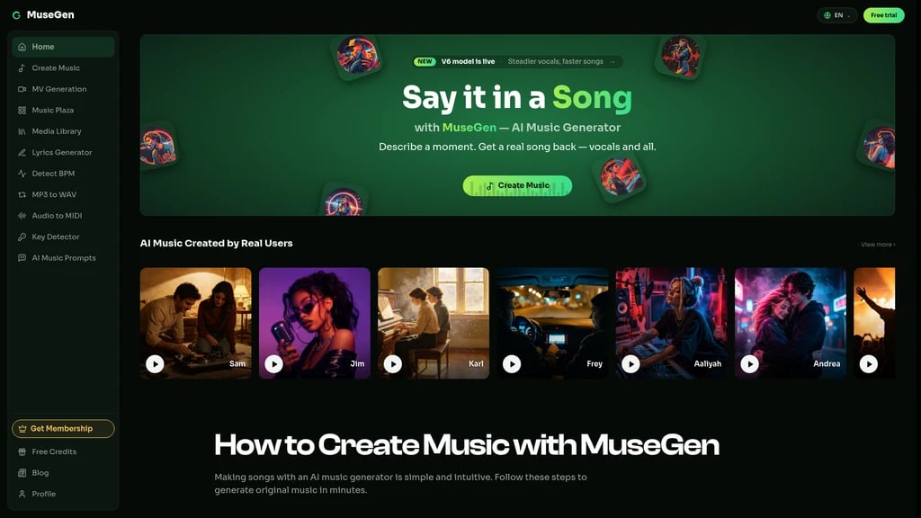 MuseGen - Main Image