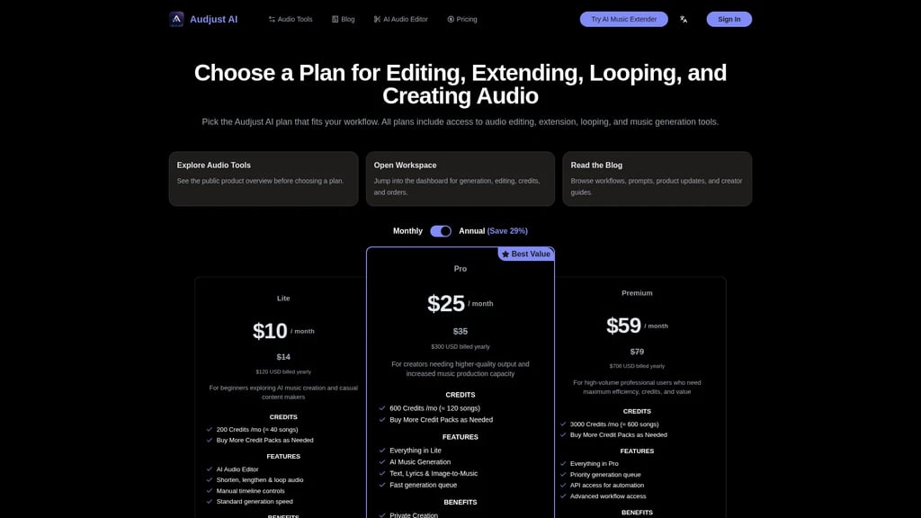 Audjust AI - Screenshot 2