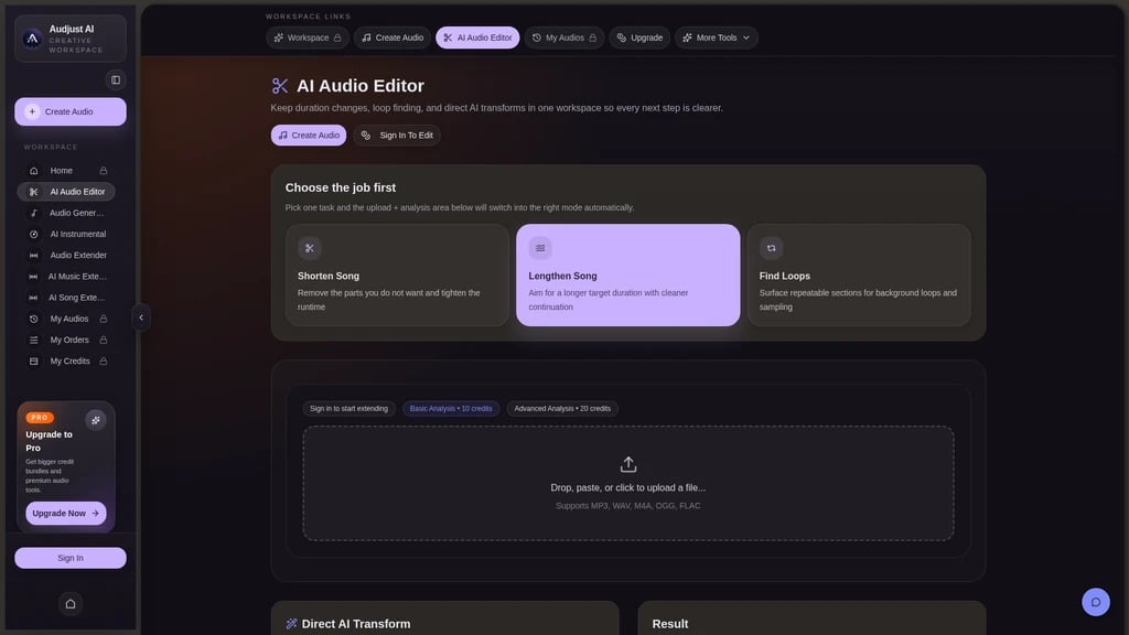 Audjust AI - Screenshot 3