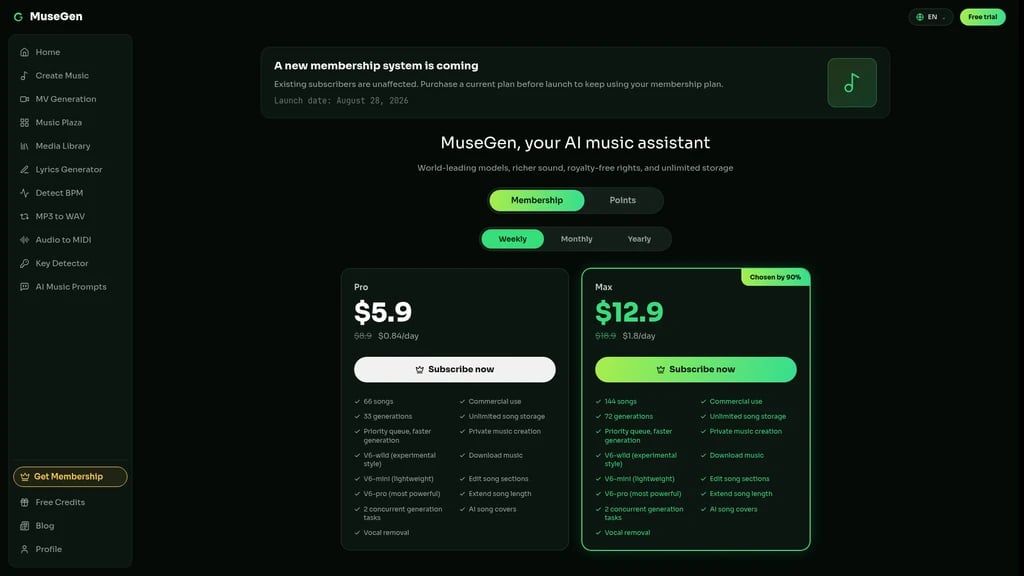 MuseGen - Screenshot 3