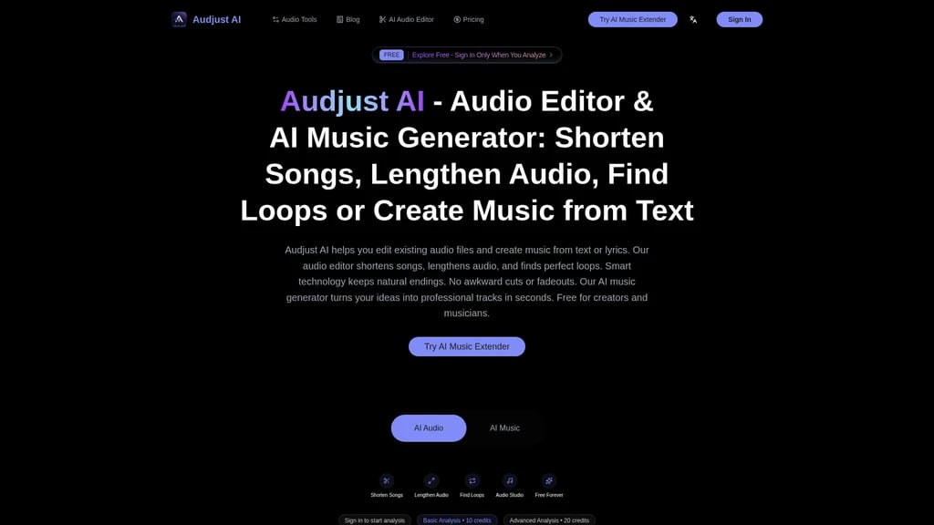 Audjust AI - Main Image