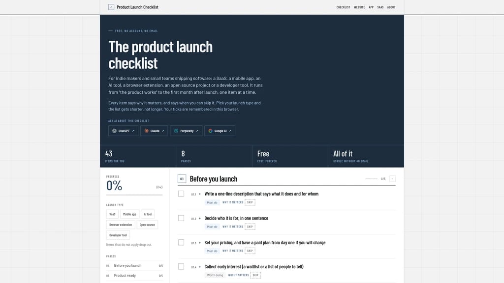 Product Launch Checklist - Main Image
