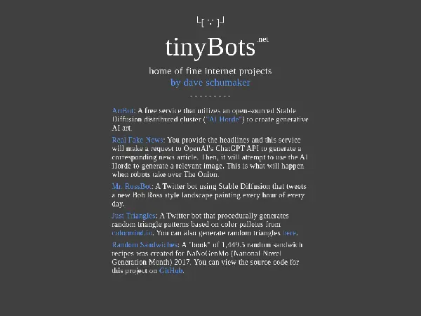 TinyBotsNet - Main Image