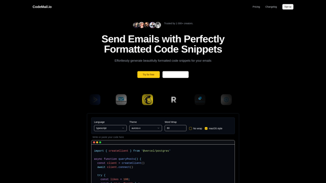 Codemail.io - Main Image
