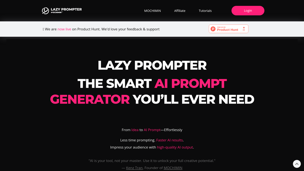 Lazy Prompter - Screenshot 2