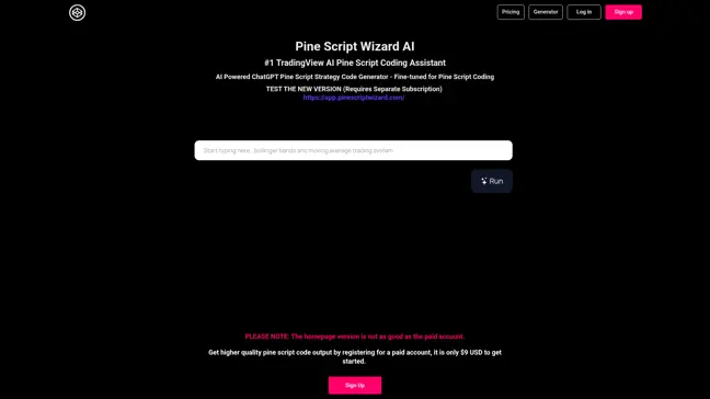 Pine Script Wizard - Main Image