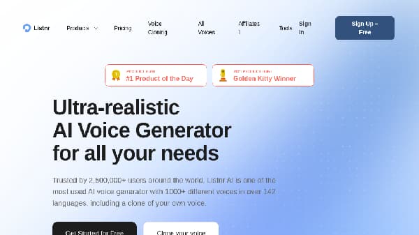 Listnr AI - Main Image