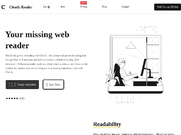 Clearly Reader - Main Image