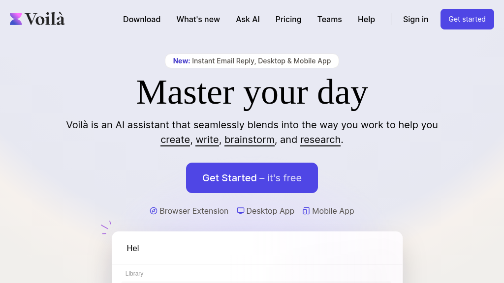 Voilà - Screenshot 2