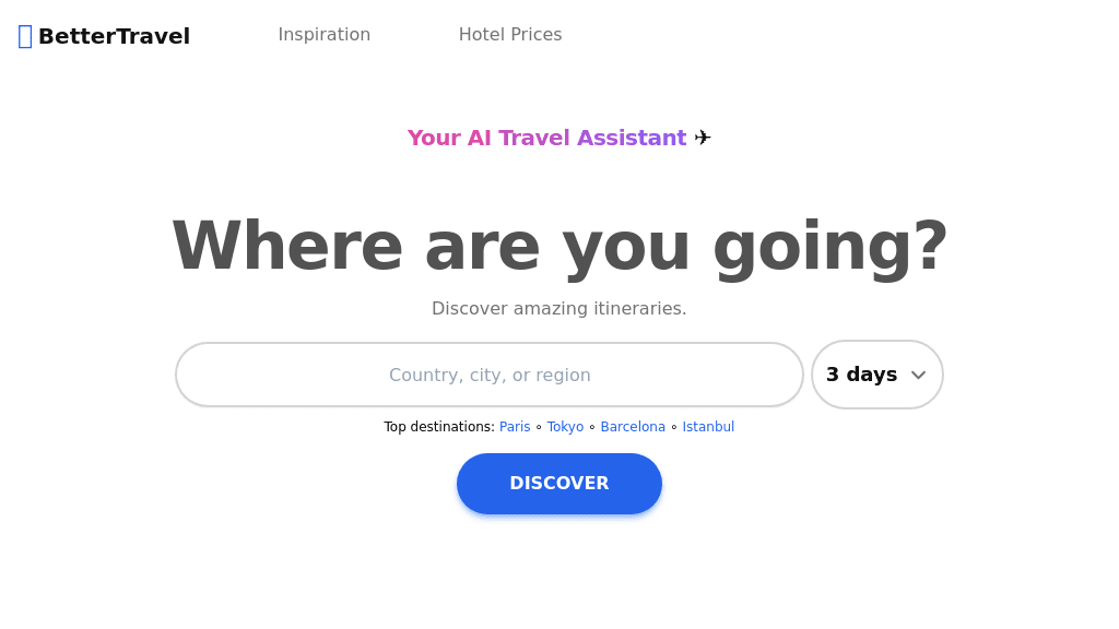 BetterTravel.ai - Screenshot 2