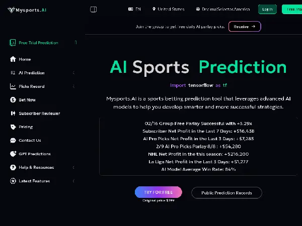 MySports.AI - Main Image