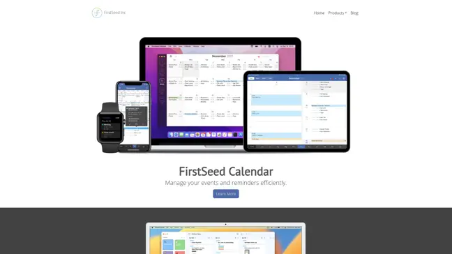 FirstSeed Calendar - Main Image